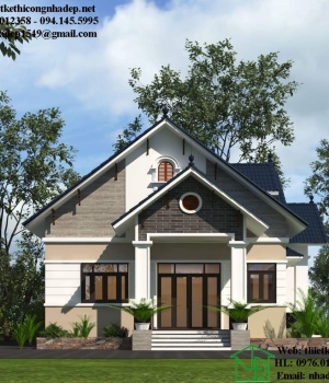 MẪU NHÀ CẤP 4 9x12 MÁI THÁI 2 MẶT TIỀN