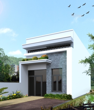 MẪU NHÀ CẤP 4 CÓ GÁC LỬNG 5x15m