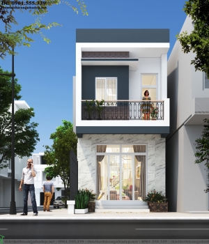 MẪU NHÀ ỐNG 2 TẦNG 4x10m