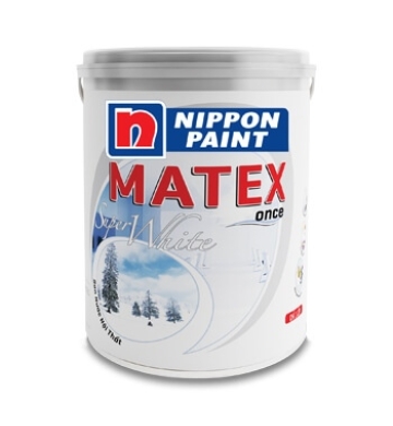 Sơn Nippon Matex Super 18L trắng sơn nội thất (Thùng)